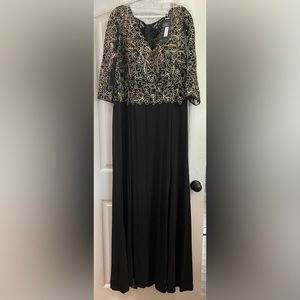 3/4 length Formal Dress Black